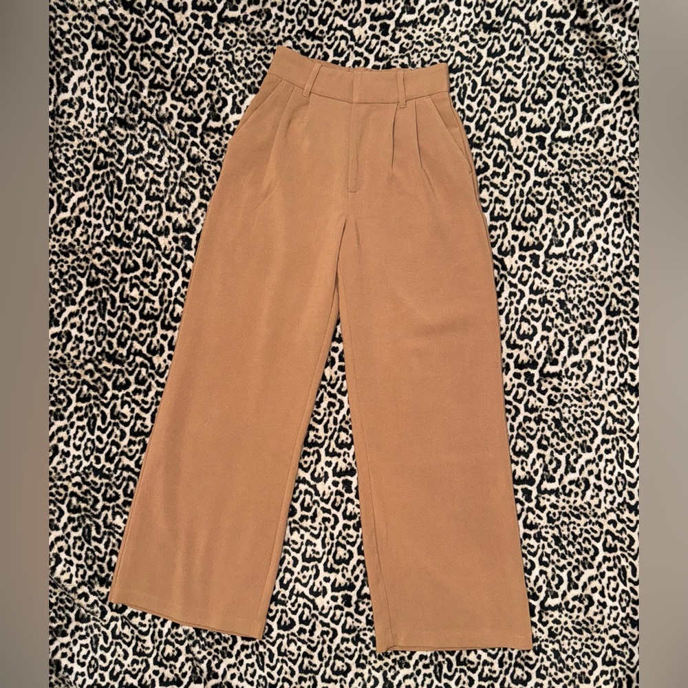 Abercrombie & Fitch Tan Wide Leg Pants